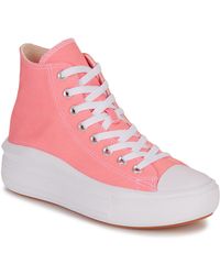 Converse - Turnschuhe Chuck Taylor All Star Move Platform Seasonal Color-Lawn Flamingo - Lyst