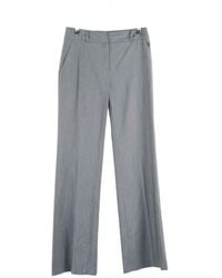 KENZO - Pantalon Pantalon droit en laine gris - Lyst