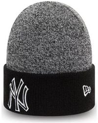 KTZ - Bonnet Marl Pop Cuff Knit New York Yankees - Lyst