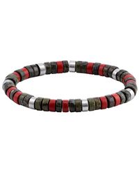 Sixtystones - Bracelets Bracelet Perles Heishi spe Rouge -Medium-18cm - Lyst