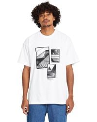 Volcom - T-shirt Camiseta de manga corta Pfanngles - White - Lyst