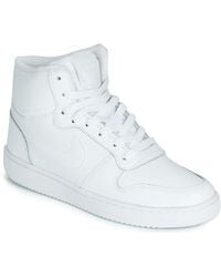 witte hoge nikes dames