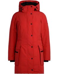 Canada Goose Parka modèle Kinley rouge avec capuche Parka