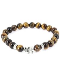 Clj Charles Le Jeune - Bracelets Bracelet Pierres éléphant - Lyst