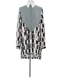 KENZO - Robe courte Robe en soie blanche - Lyst