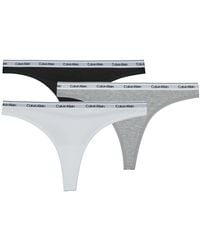 Calvin Klein - Strings Thong 3Pk - Lyst