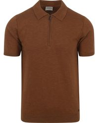 No Excess - T-Shirt Knitted Poloshirt - Lyst