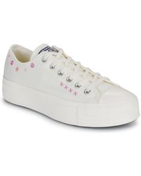 Converse - Lage Sneakers Chuck Taylor All Star Lift Floral Embroidery Low Top - Lyst