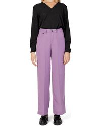 Street One - Broek Straight Leg Lyocell Twill Cas 376863 - Lyst