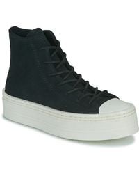 Converse - Chuck Taylor All Star Modern Lift Platform Mono Suede Sneaker - Lyst