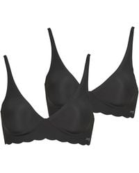 Sloggi - Triangolo/Senza Ferretto Zero Microfibre 2.0 Soft Bra Pack De 2 - Lyst