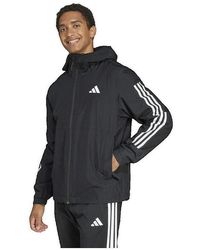 adidas - Blouson Veste Essentials 3 Stripes Rain.rdy - Lyst