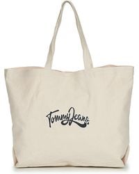 Tommy Hilfiger - Cabas TJW CANVAS TOTE NATURAL - Lyst