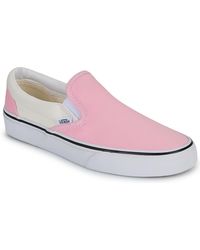 Vans - Instappers Classic Slip-On Pop Coral Blush - Lyst