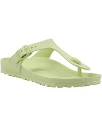 Birkenstock - Chaussures Gizeh Ciabatta Donna Faded Lime 1024508 - Lyst