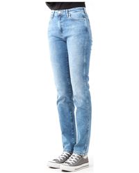 Wrangler Skinny Jeans Boyfriend Best Blue W27m9194o - Blauw