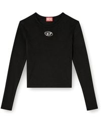 DIESEL - Pull A19438 0CLBR T-UNCUTIE-LONG-LS-OD-9XX BLACK - Lyst