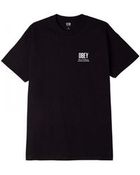 Obey - T-shirt visual ind. worldwide - Lyst