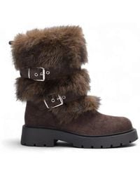La Modeuse - Bottes Neige Bottines Pour Femme - Lyst