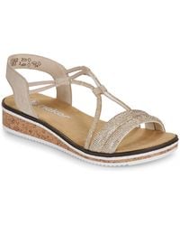 Rieker - Sandales compensées V3671-62 - Lyst