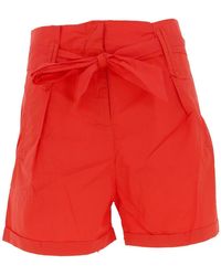 Molly Bracken - Short Woven shorts ladies red orange - Lyst