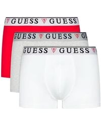 Guess - Boxers pack x3 Triangle - Lyst