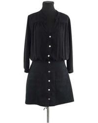 Ba&sh - Robe courte Robe en coton noire - Lyst
