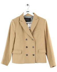 Tara Jarmon - Veste Blazer en laine camel - Lyst