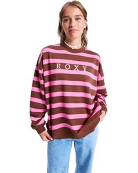 Roxy - Sweatshirts Strictly Stripes Oversized - Lyst