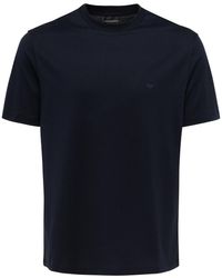Emporio Armani - T-shirt T-shirt en jersey Travel Essential ASV bleu - Lyst