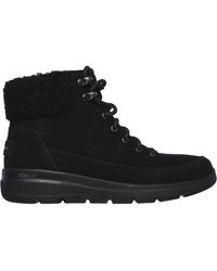 Dames Schoenen voor voor Hakken voor Plateauhakken en pumps Skechers Laarzen Boots 66180 in het Zwart 