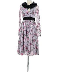 Manoush - Robe Robe en soie rose - Lyst