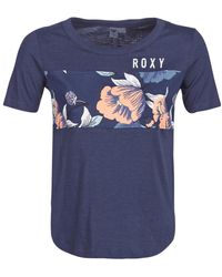 Roxy T-shirt Korte Mouw Belong To The World Ss Tee C - Blauw