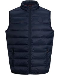 Vestes Gilets Jack And Jones Gilet Homme Gents Lumiere Couette Veste Sans Manches Leger Sports Vacances