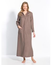 Daxon - Chemises De Nuit Robe De Chambre Courtelle Col Claudine - Lyst
