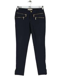 MICHAEL Michael Kors - Pantalon Pantalon slim en coton marine - Lyst