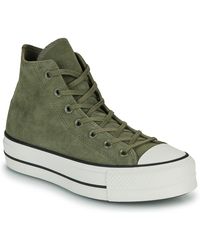Converse - Sneakers Alte Chuck Taylor All Star Lift Platform Colorful Suede - Lyst