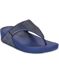 Fitflop - Keilabsatzsandalen Lulu Shimmerglitz Toe-Post - Lyst