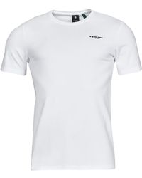 G-Star - T-Shirt Slim Base R T Ss - Lyst