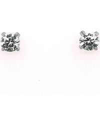 Brillaxis - Boucles oreilles Boucles d'oreilles puce 3 mm or 9 carats - Lyst