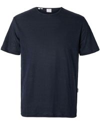 SELECTED - T-shirt 16089504 BETH LINEN SS-SKY CAPTAIN - Lyst