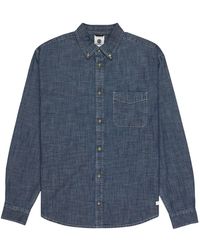 Element - Chemise Button Down Regular Chambray - Lyst
