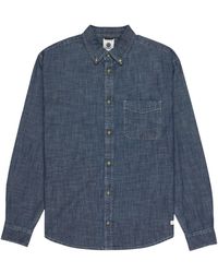 Element - Chemise Button Down Regular Chambray - Lyst