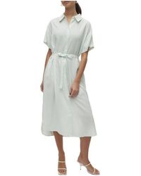 Vero Moda - Robes Midi Bumpy - Lyst