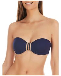 Selmark - Maillots de bain Haut maillot de bain bandeau Marinera Jacquard Mare - Lyst