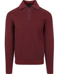 CASA MODA - Sweatshirts Pull-over Demi-Zip Bordeaux - Lyst