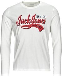 Jack & Jones - T-Shirts A Maniche Lunghe Jjelogo Tee Ls O-Neck 2 Col Aw23 Sn - Lyst