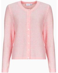 Vila - Strickjacken Vilory O-Neck L/S Knit - Lyst