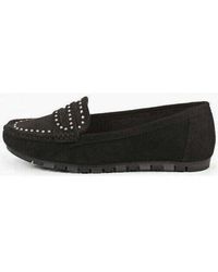Vera Collection - Ballerines Chaussures plates Mocassins Noir, souple confort - Lyst