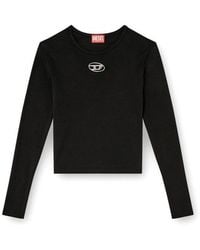DIESEL - Pull A19438 0CLBR T-UNCUTIE-LONG-LS-OD-9XX BLACK - Lyst
